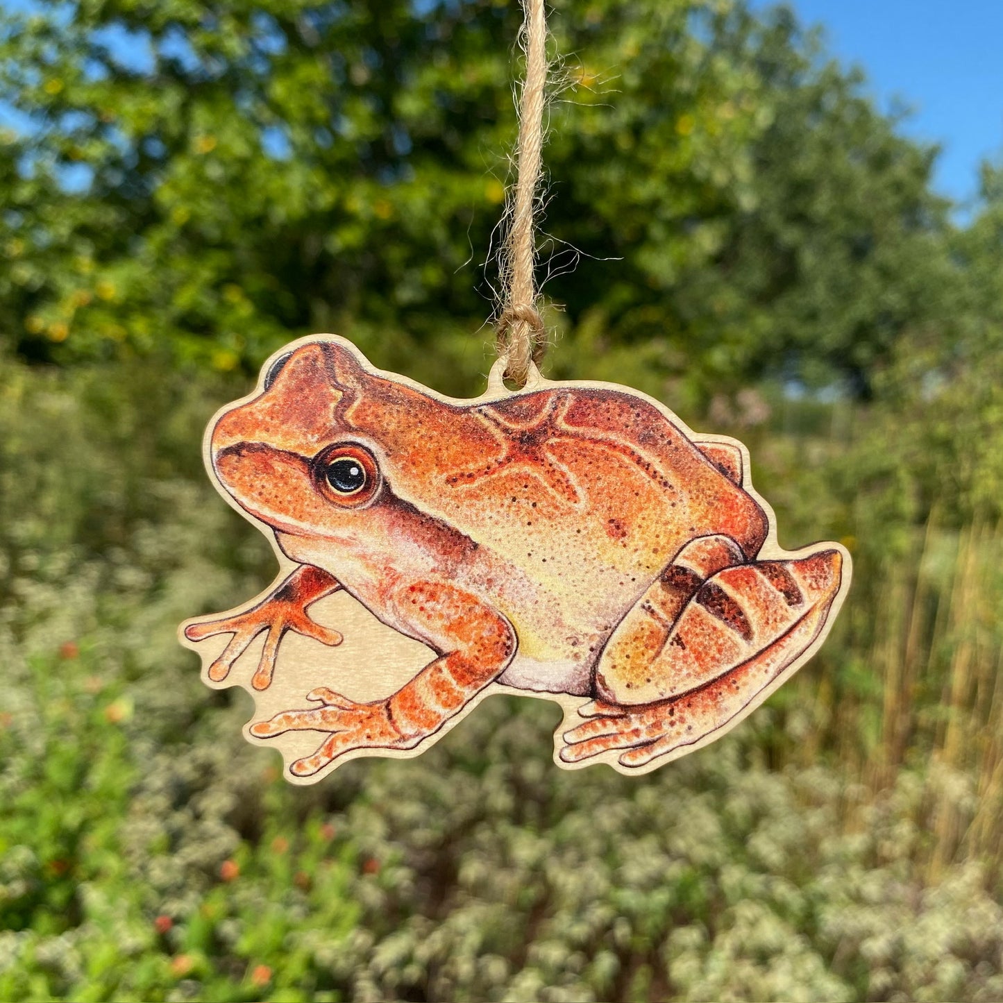 Spring Peeper Wood Print Ornament