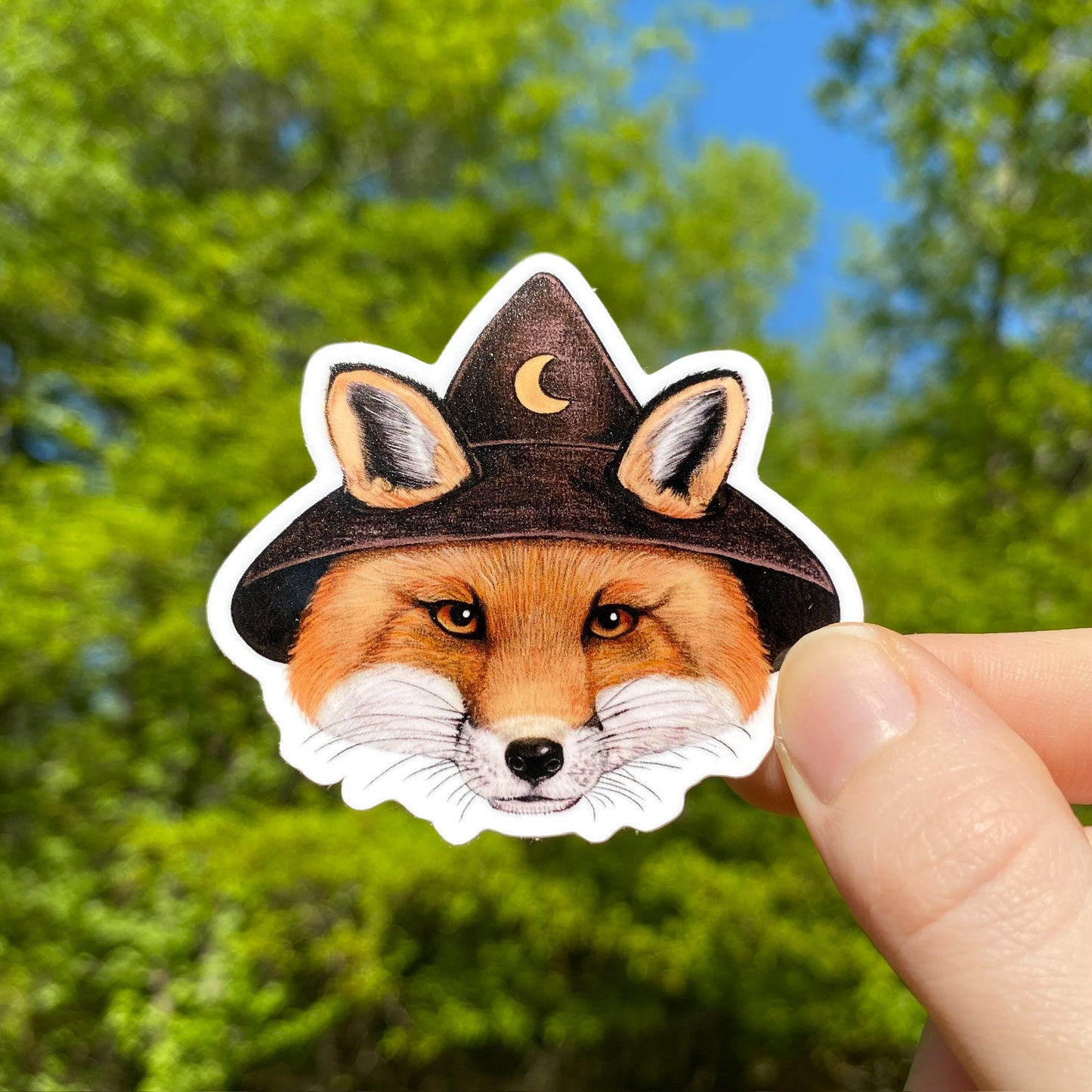 Fox Wizard Weatherproof Vinyl Sticker