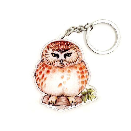 Saw-whet Owl Keychain