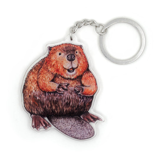 American Beaver Keychain