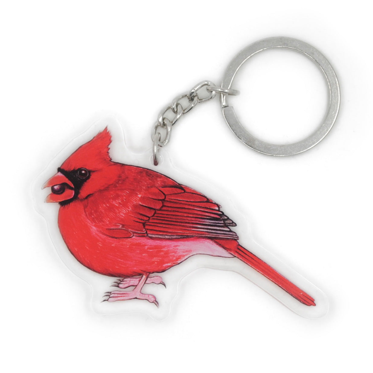 Northern Cardinal Keychain