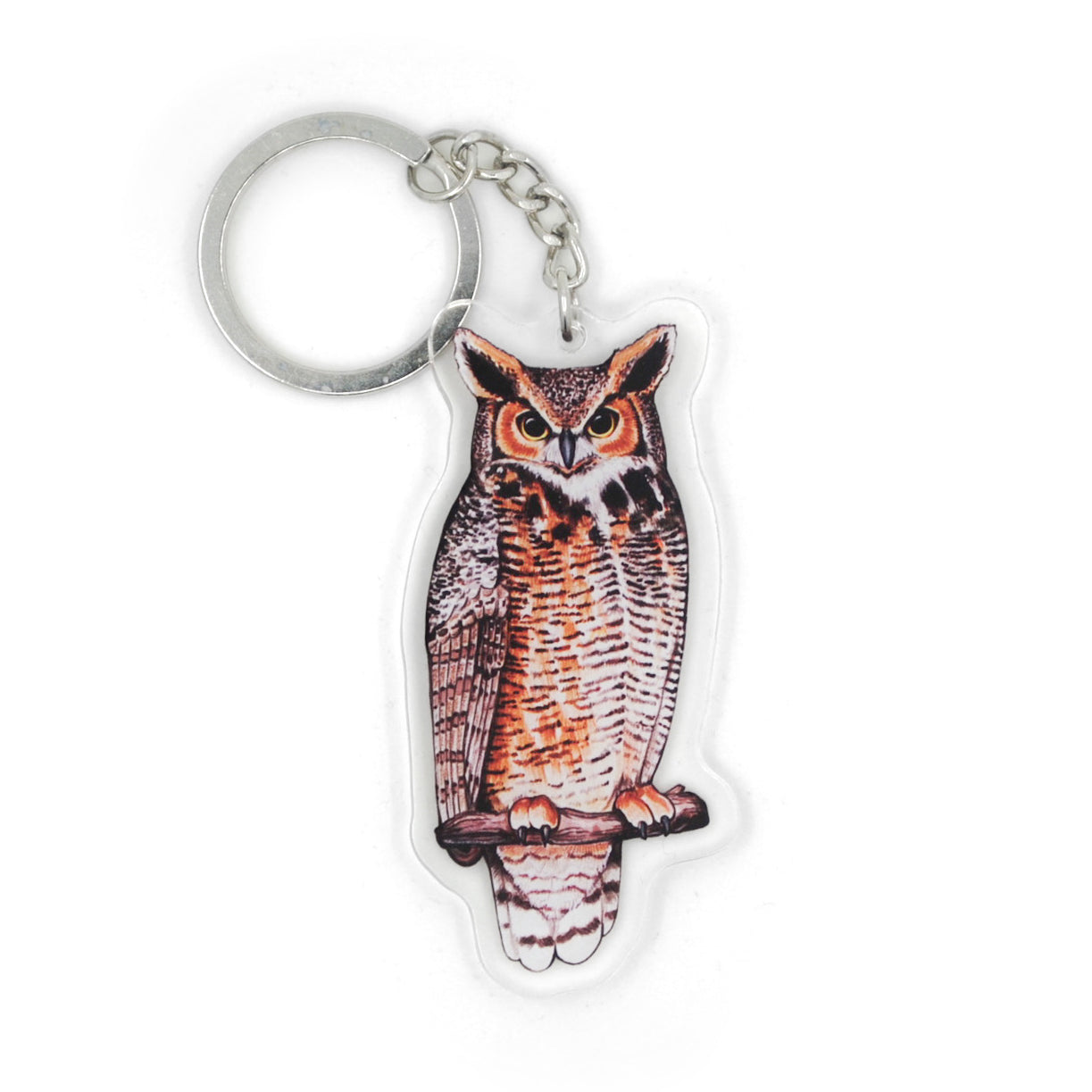 Great Horned Owl Keychain