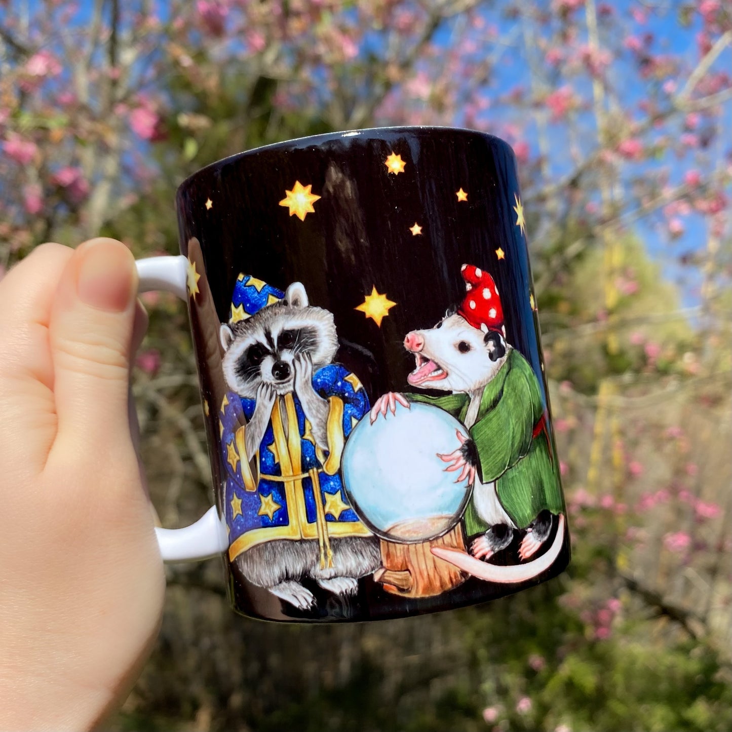 Wizard Raccoon and Mystical Opossum Mug