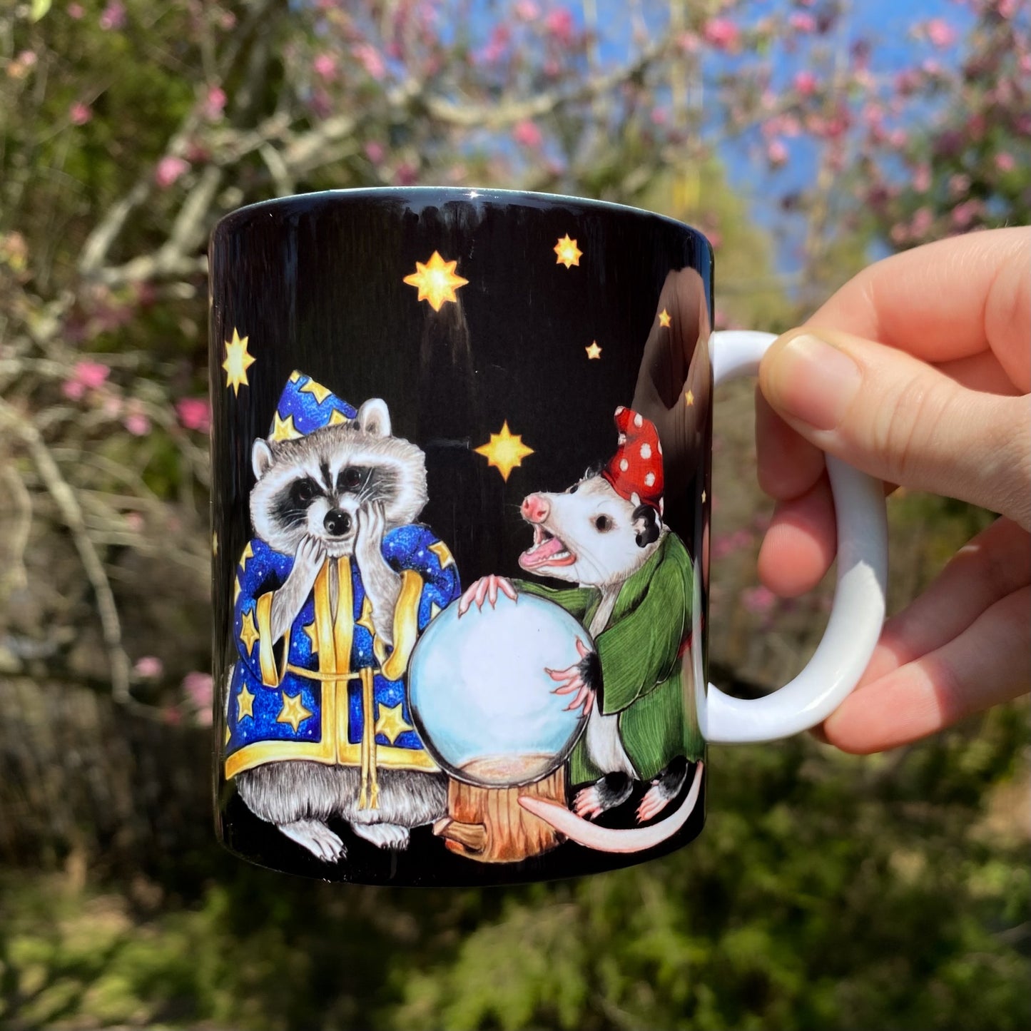 Wizard Raccoon and Mystical Opossum Mug
