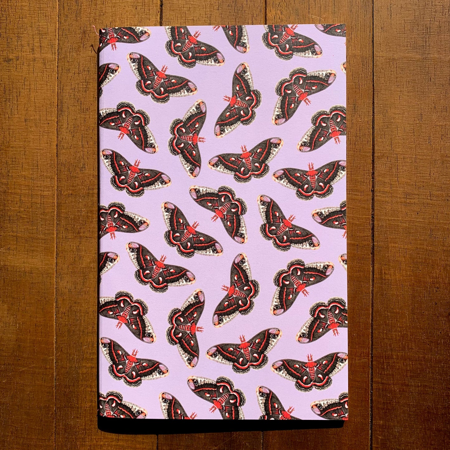 Cecropia Moth Handmade 5" x 8" Journal (Dotted)
