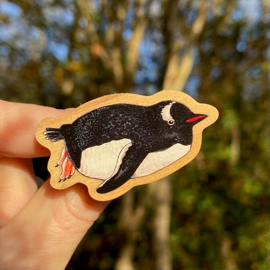 Sliding Gentoo Penguin Pin