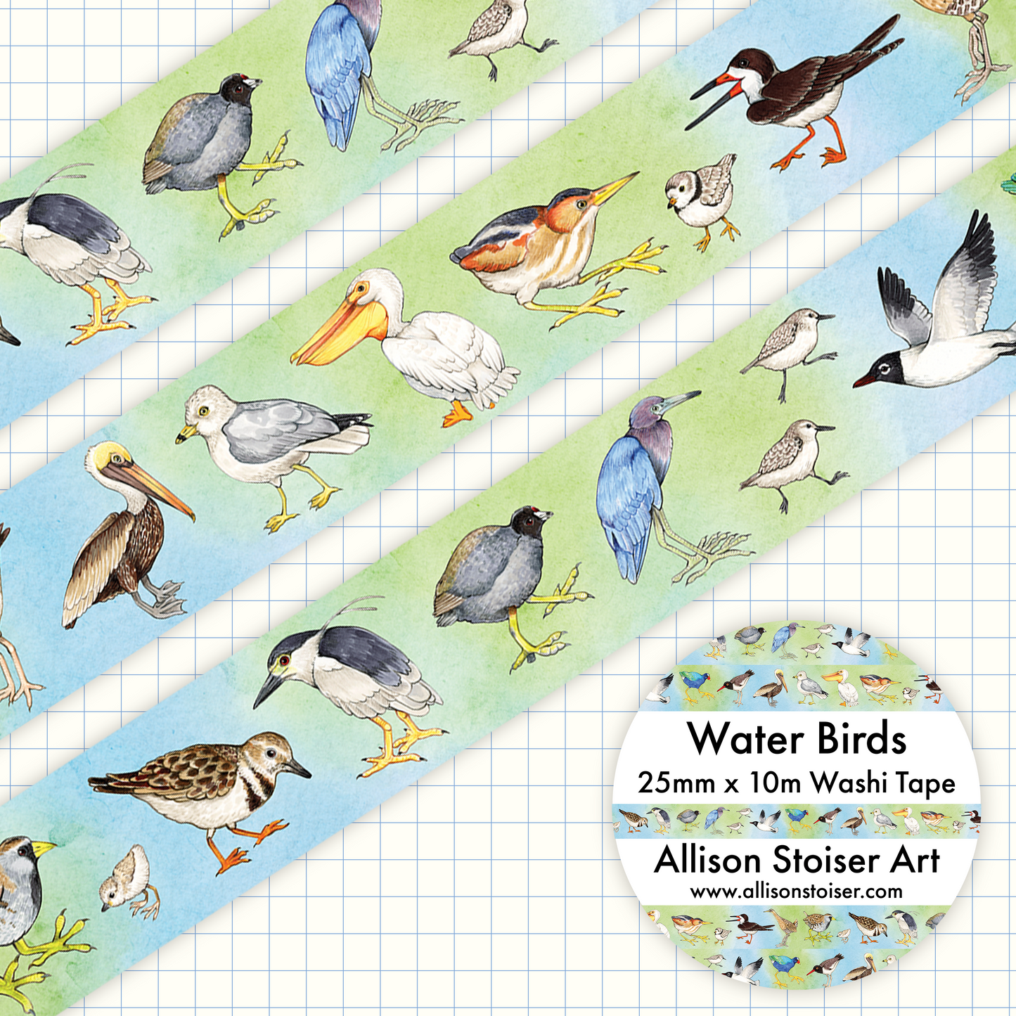 Water Birds Washi Tape