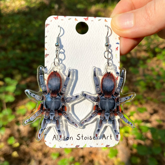 Acrylic Tarantula Earrings
