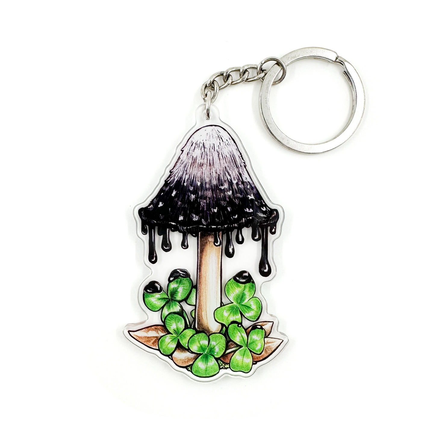 Inky Cap Mushroom Keychain