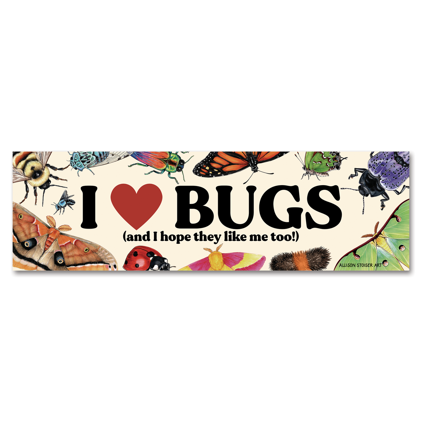 I ❤️ Bugs — Bumper Magnet