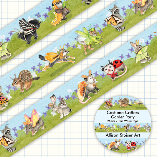 Costume Critters Garden Party Washi Tape