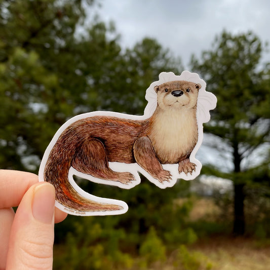 River Otter Weatherproof Vinyl Sticker