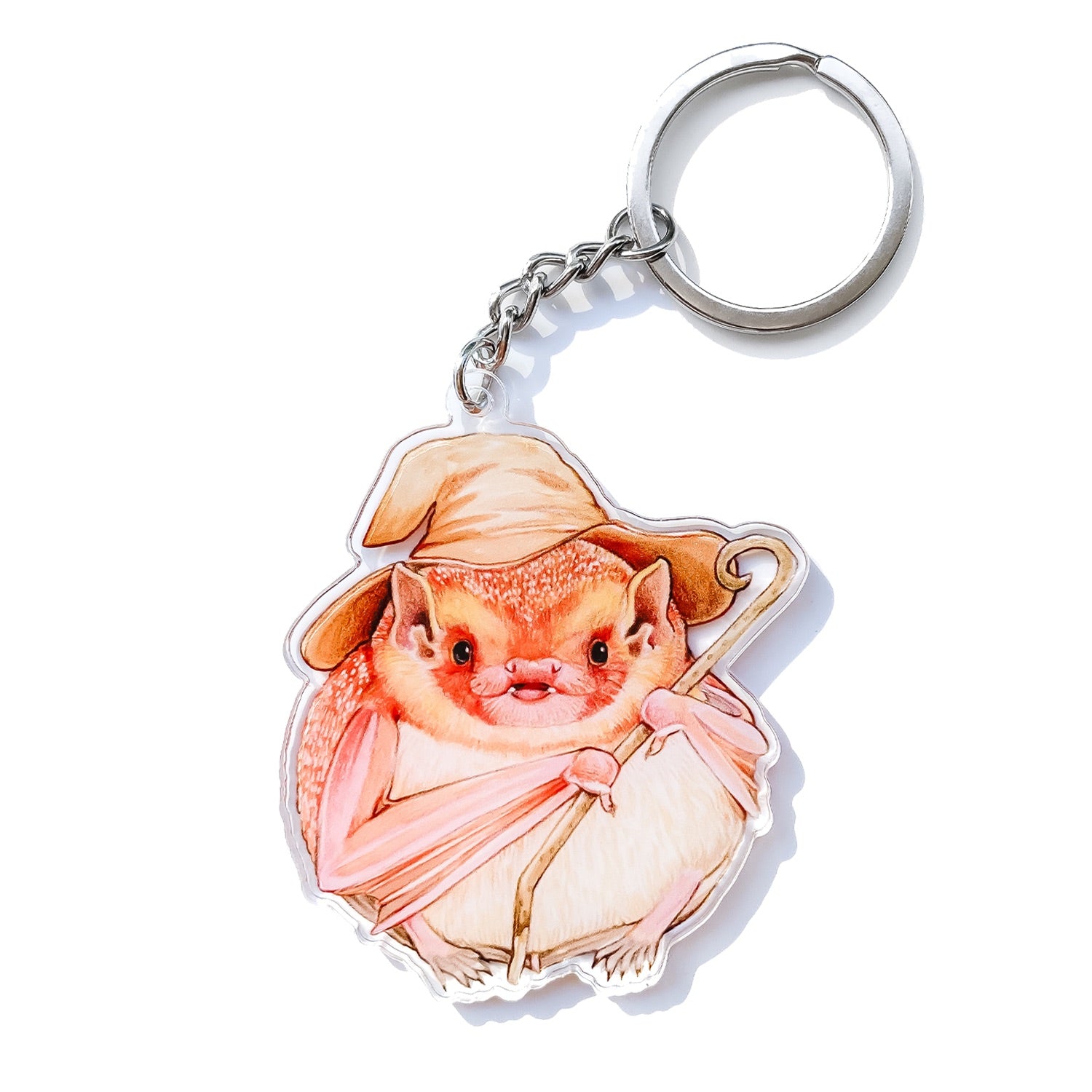 Eastern Red Bat Wizard Double-Sided Acrylic Keychain