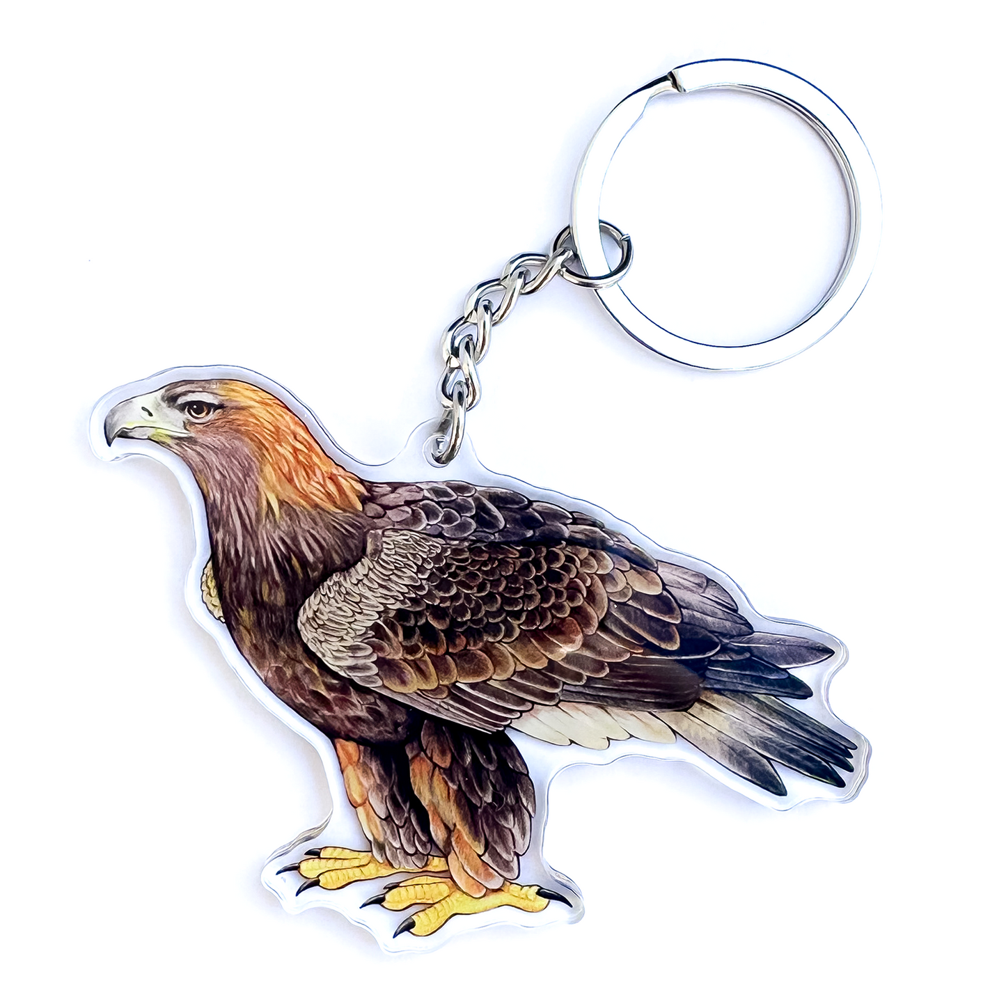 Golden Eagle Double-Sided Acrylic Keychain