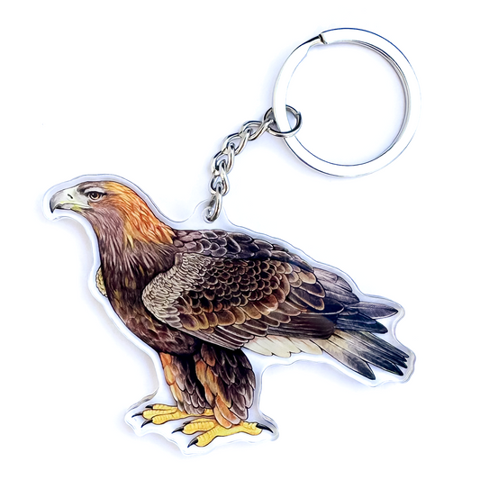 Golden Eagle Double-Sided Acrylic Keychain