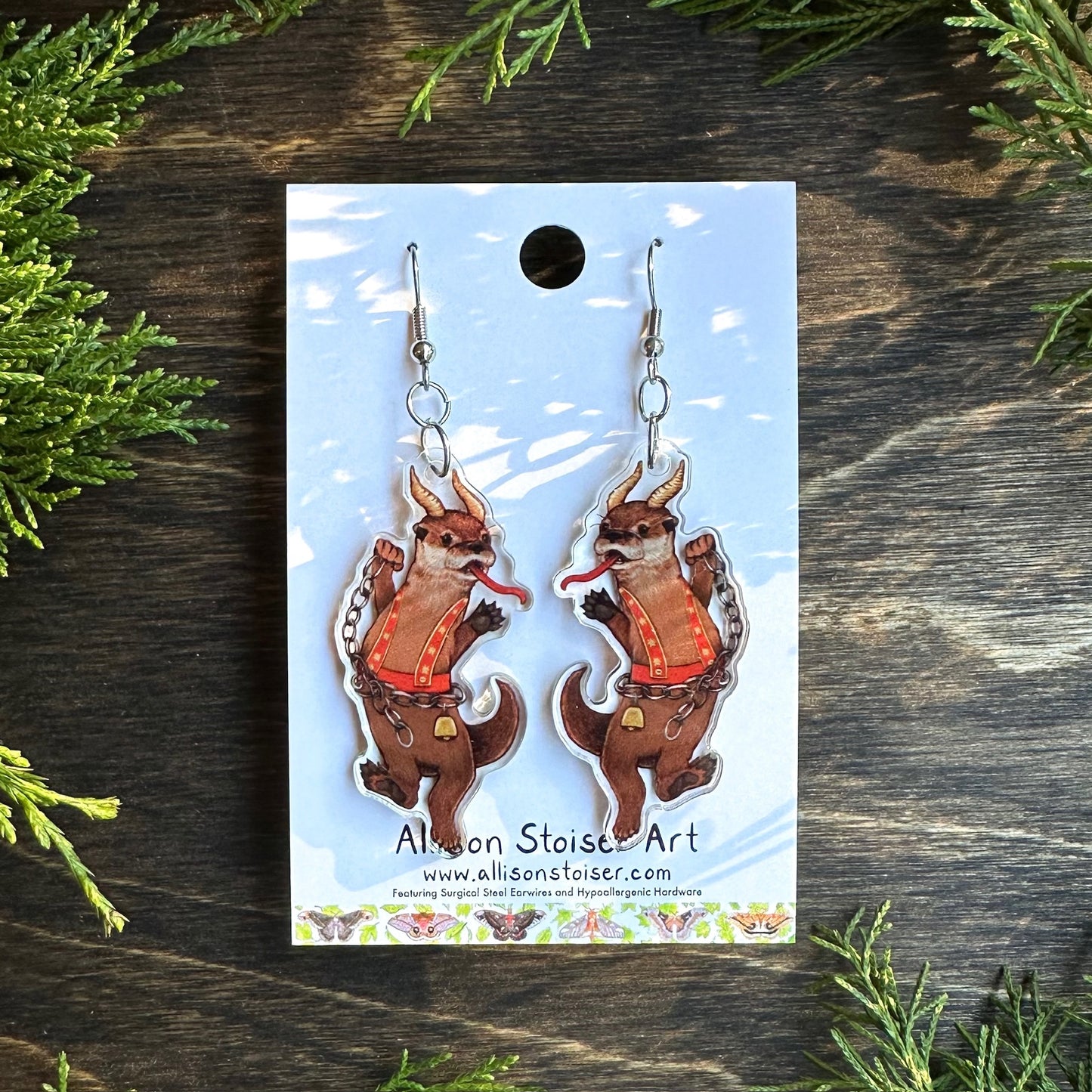 Krampus Otter Earrings