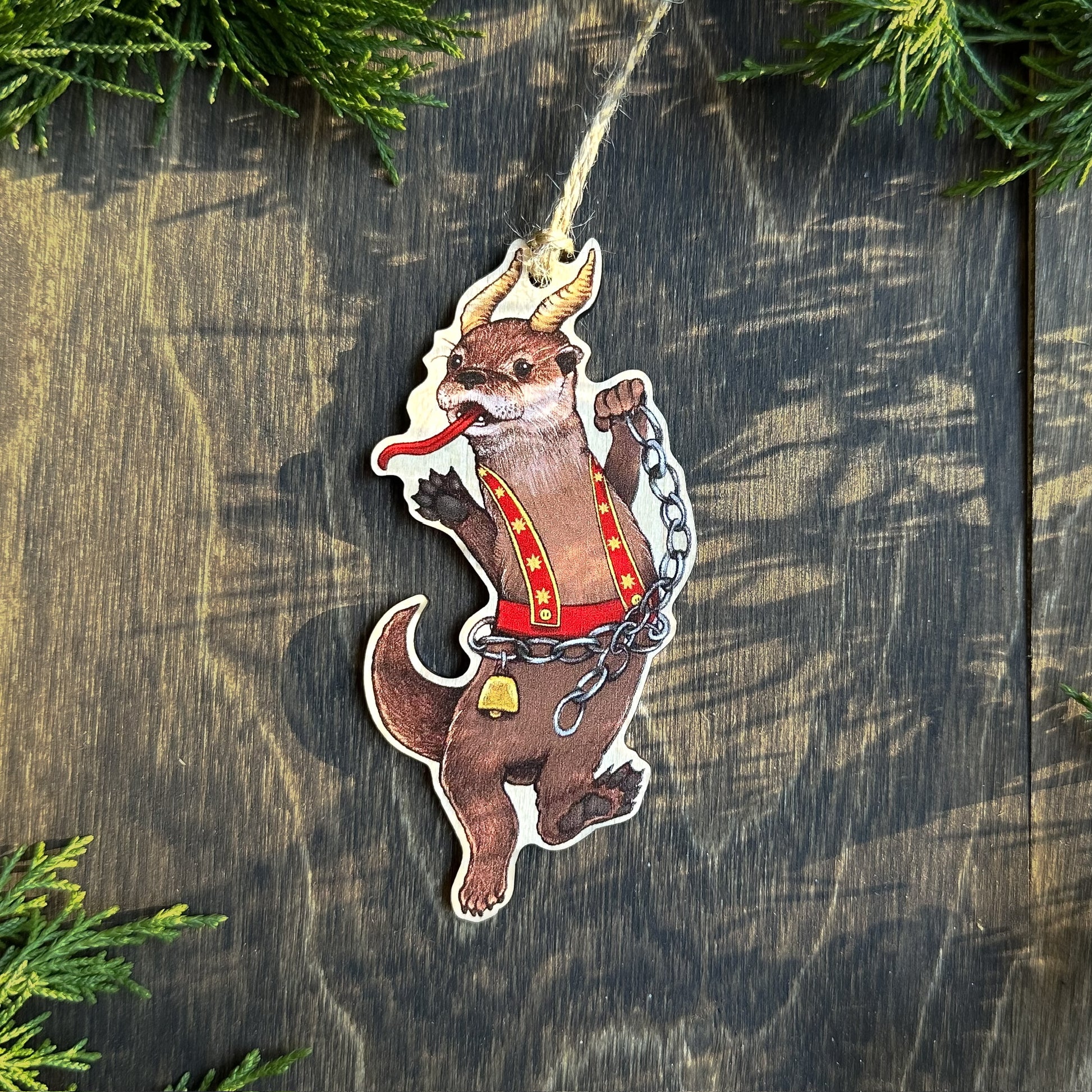 Krampus Otter Ornament