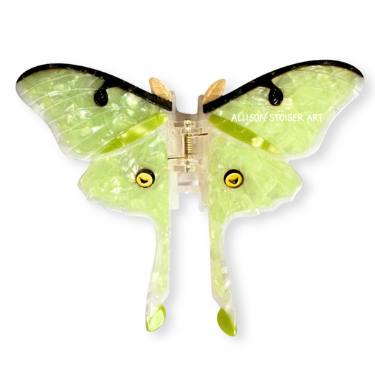 Luna moth hair claw 