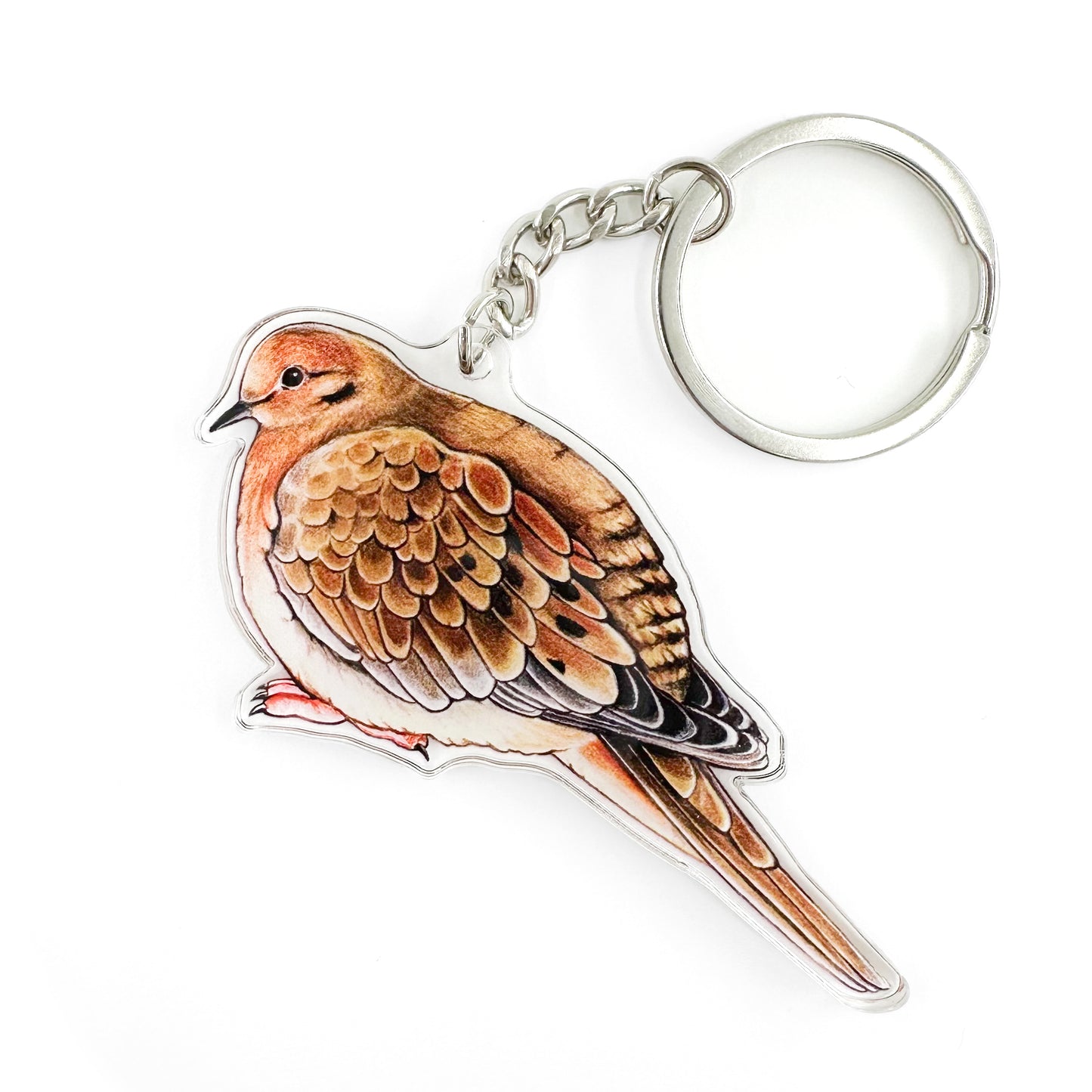 Mourning Dove Double-Sided Acrylic Keychain