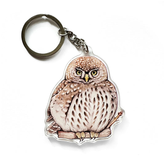 Northern Pygmy-Owl Keychain