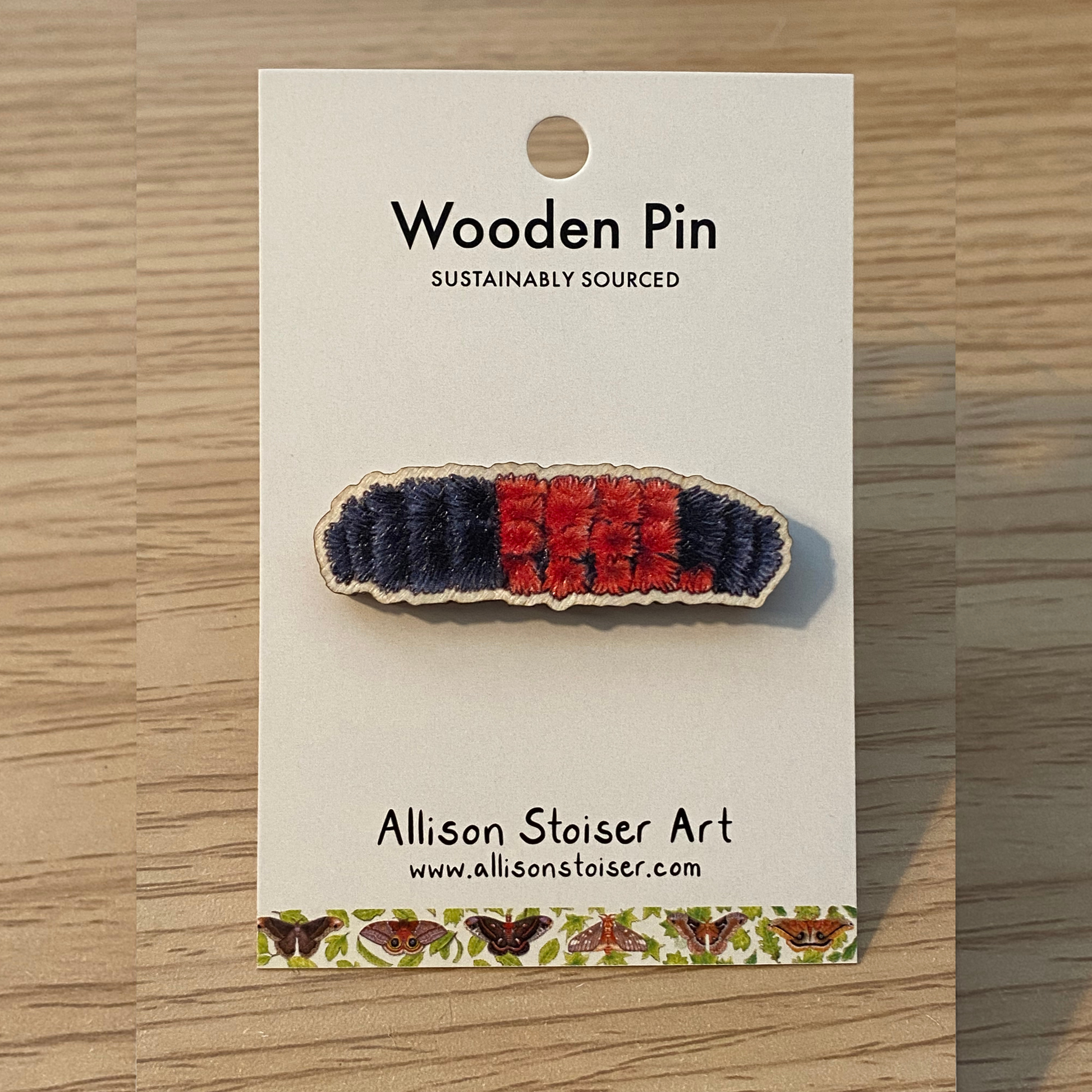 Woolly Worm Pin