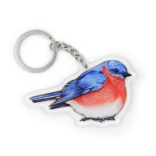 Eastern Bluebird Keychain