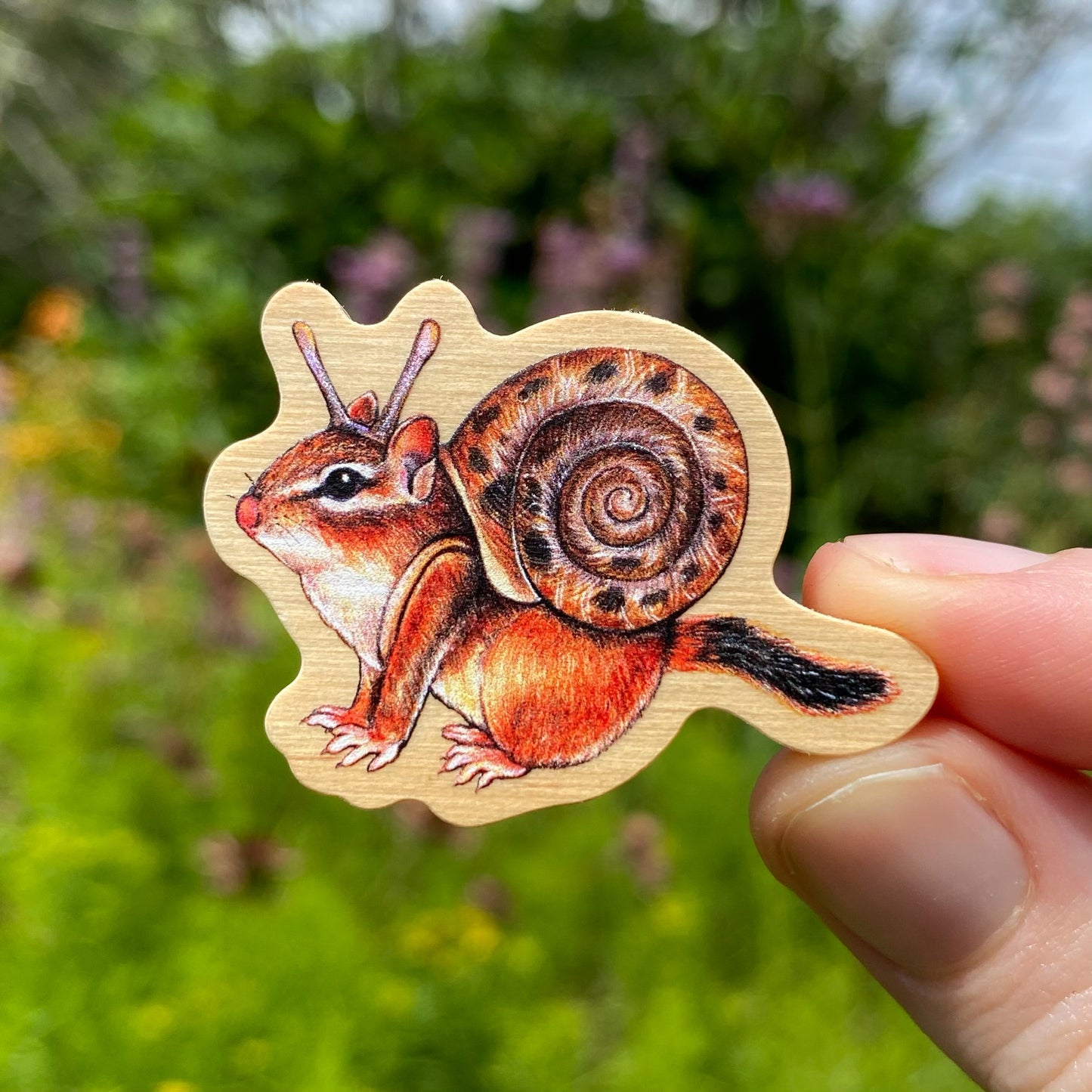 Snail Chipmunk Pin