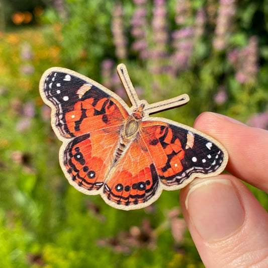 American Painted Lady Pin