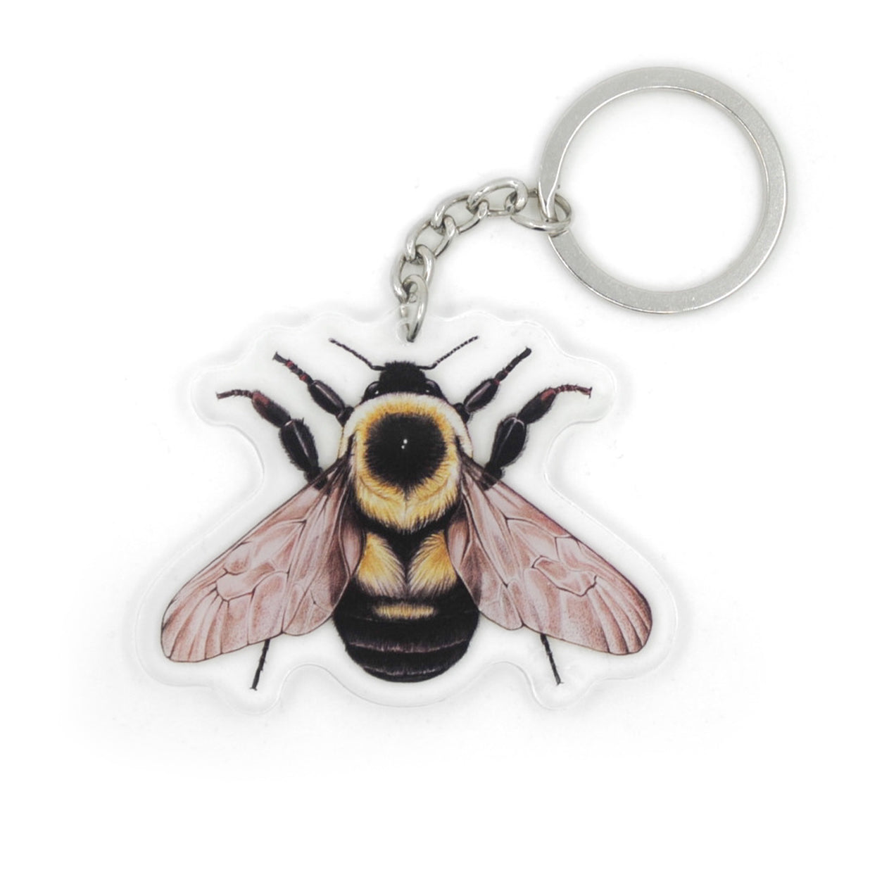Two-spotted Bumble Bee Keychain