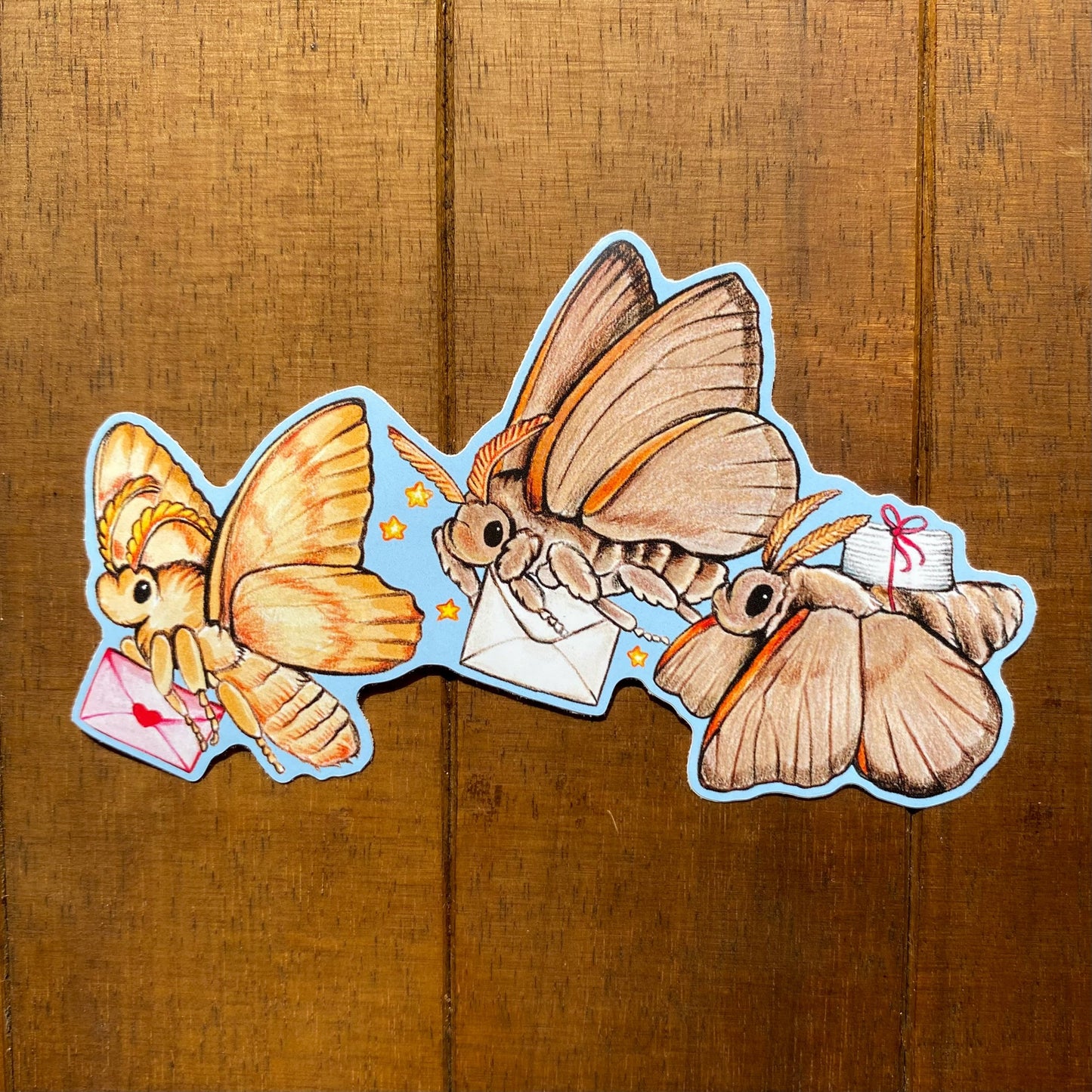 Mail Moths Weatherproof Vinyl Sticker