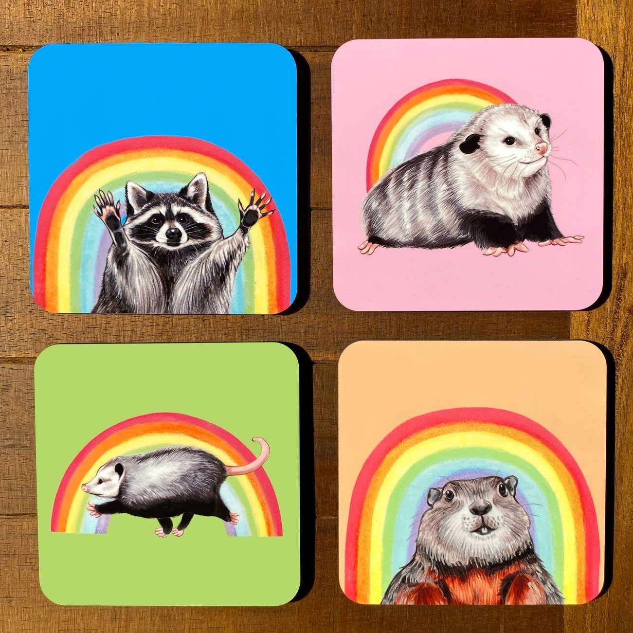 Rainbow Friends Coaster Set