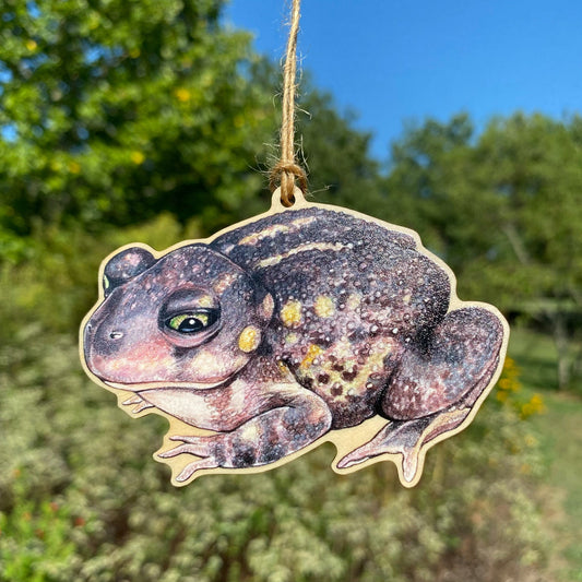 Spadefoot Toad Wood Print Ornament