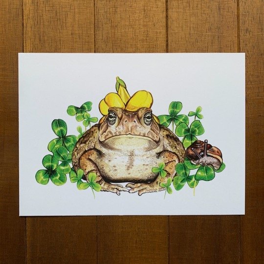 Toad's Party Print (5" x 7")
