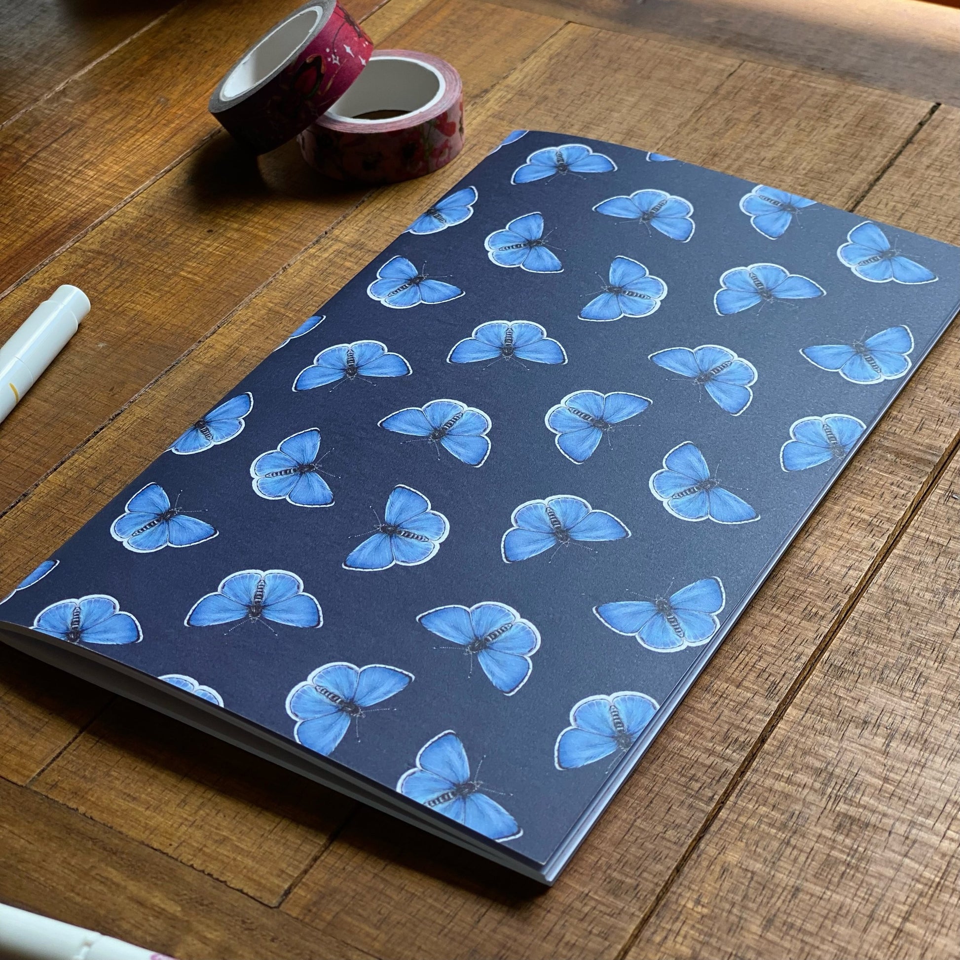 A handmade notebook 