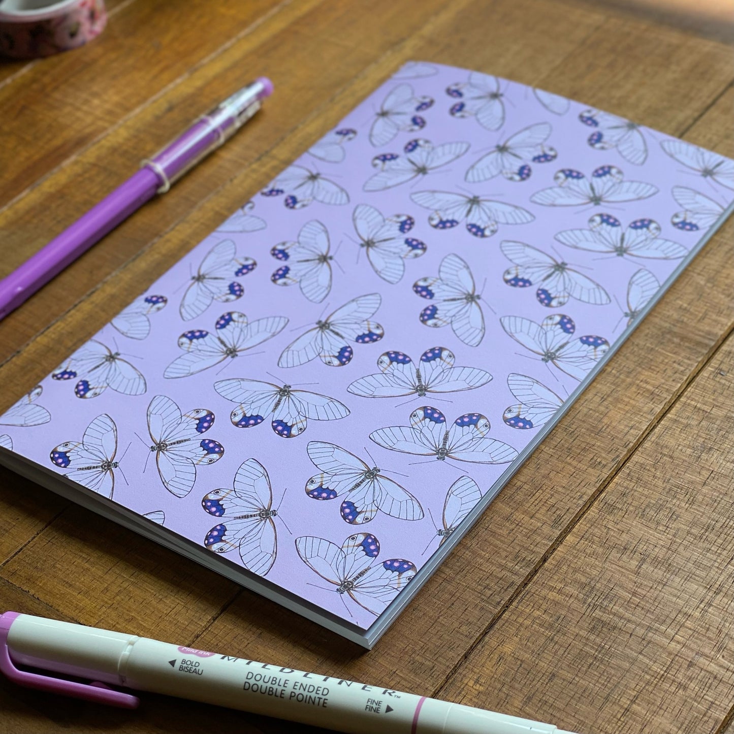 Purple Phantom Handmade 5" x 8" Journal (Dotted)
